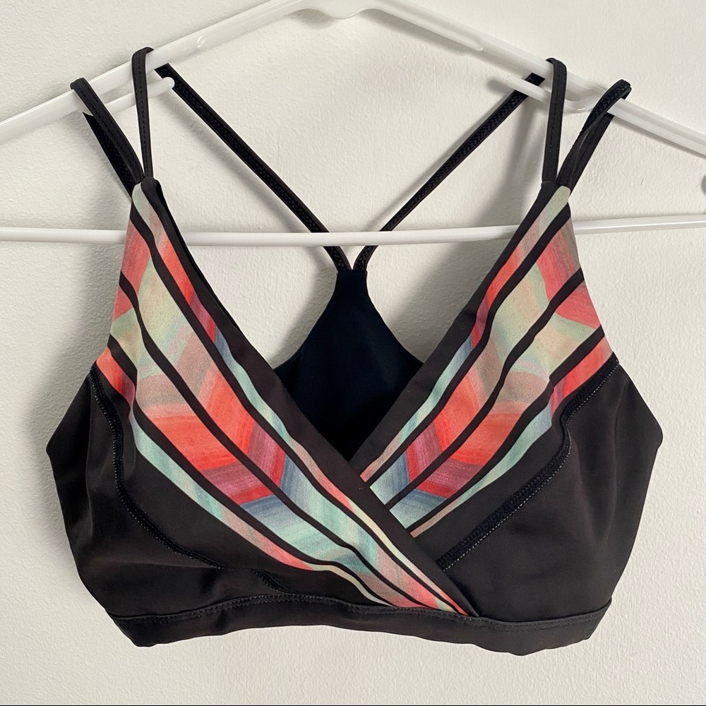 Free People FP Movement Rainbow Stripe Sports Bralette